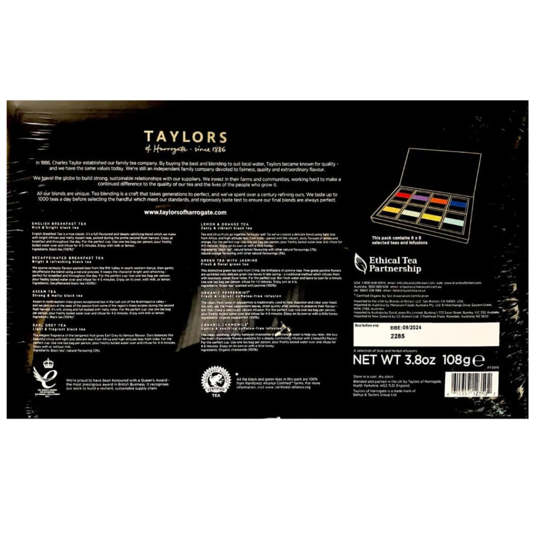 Assorted Tea Box - Taylors of Harrogate (48 Tea Bags)