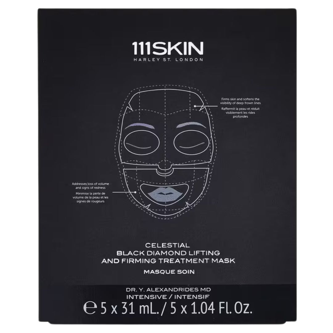 111 skin Celestial Black Diamond Lifting And Firming Treatment Mask x 5