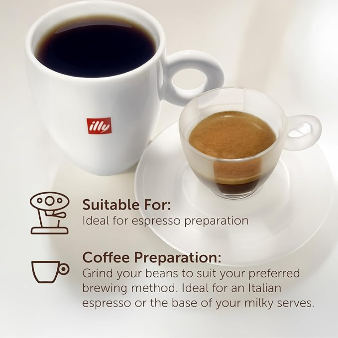 Illy (Italy) Classico Coffee Beans 100% Arabica Coffee Beans Pack of 4, 500gm