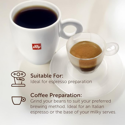 Illy (Italy) Classico Coffee Beans 100% Arabica Coffee Beans Pack of 4, 500gm